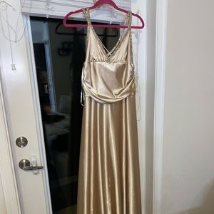 Gold Jessica McClintock Designer Gown